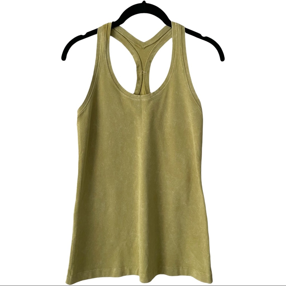 Lululemon Racer Back Tank Top II *Dye Green Womens Medium